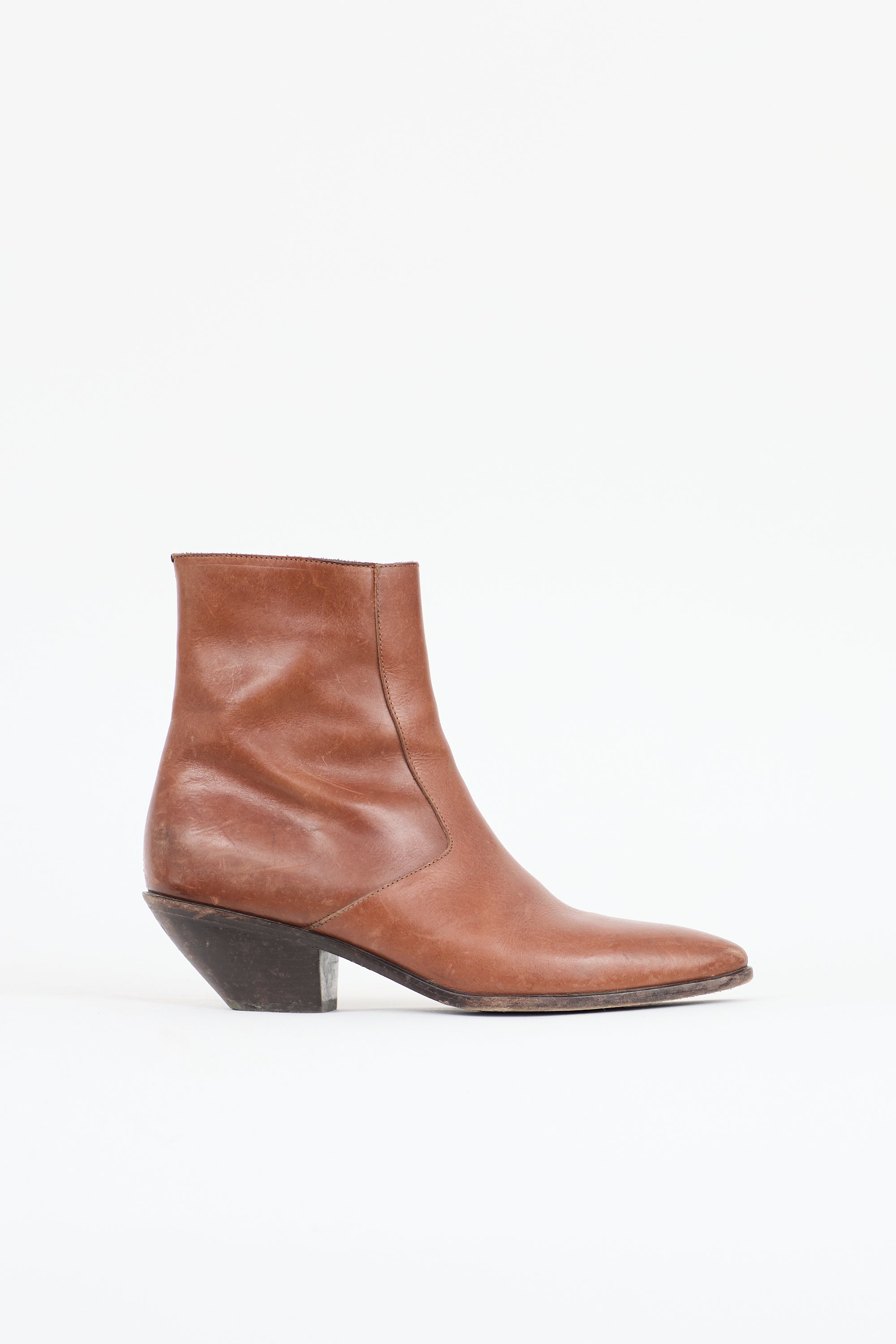Saint Laurent Leather West Boot