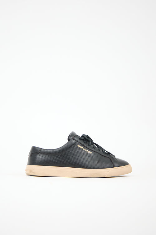 Saint Laurent Perforated Leather Andy Sneaker