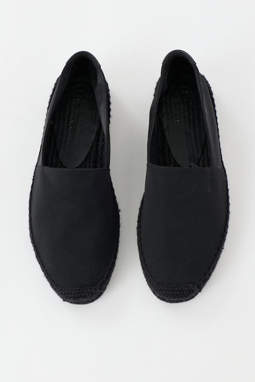 Saint Laurent Canvas Espadrille Flat