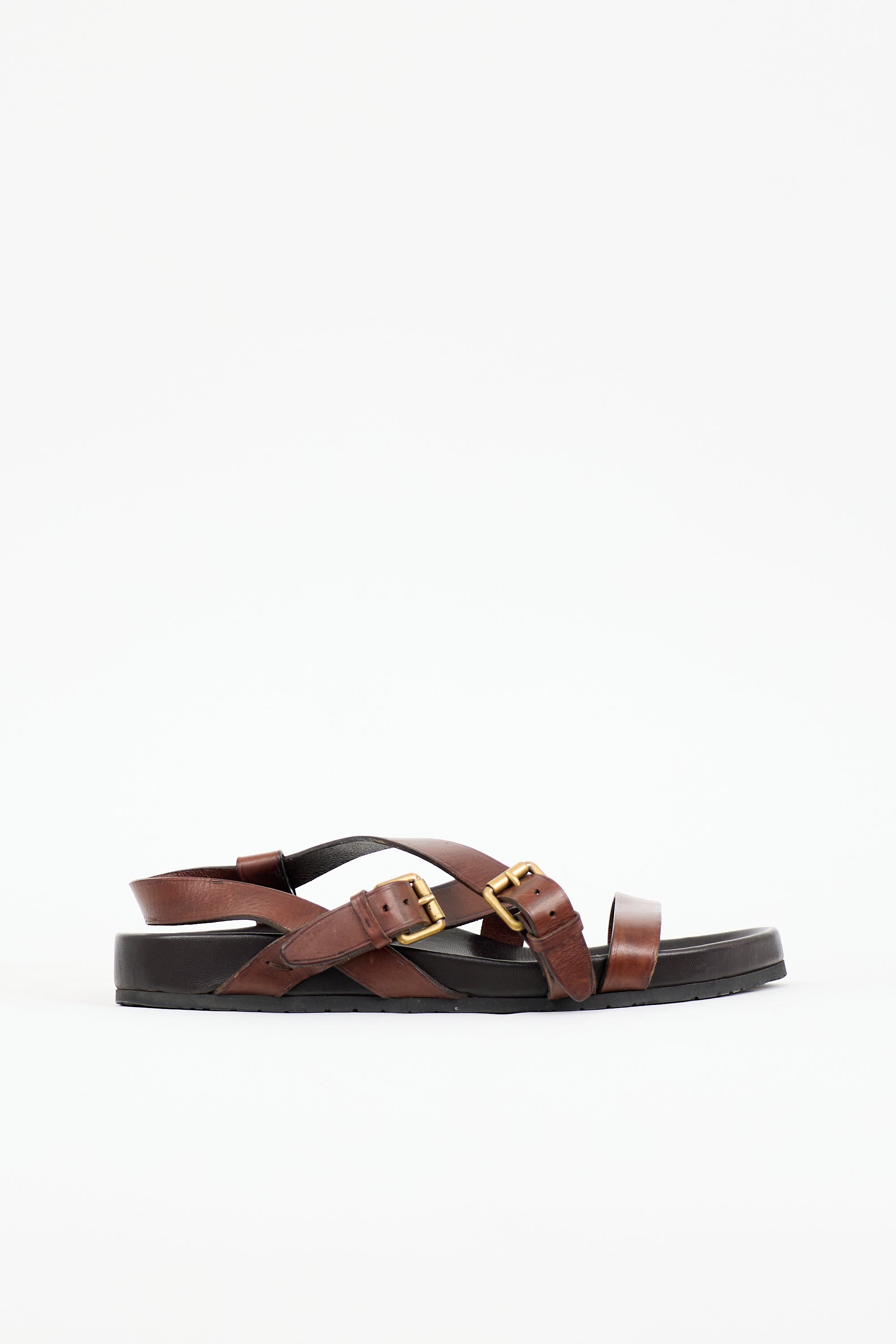 Saint Laurent Leather Strappy Sandal