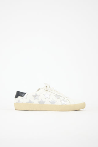 Saint Laurent Leather Court Star Sneaker
