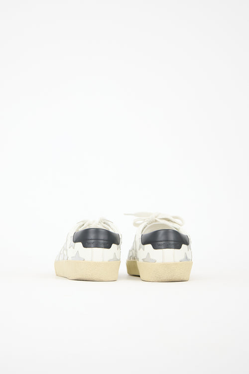 Saint Laurent Leather Court Star Sneaker