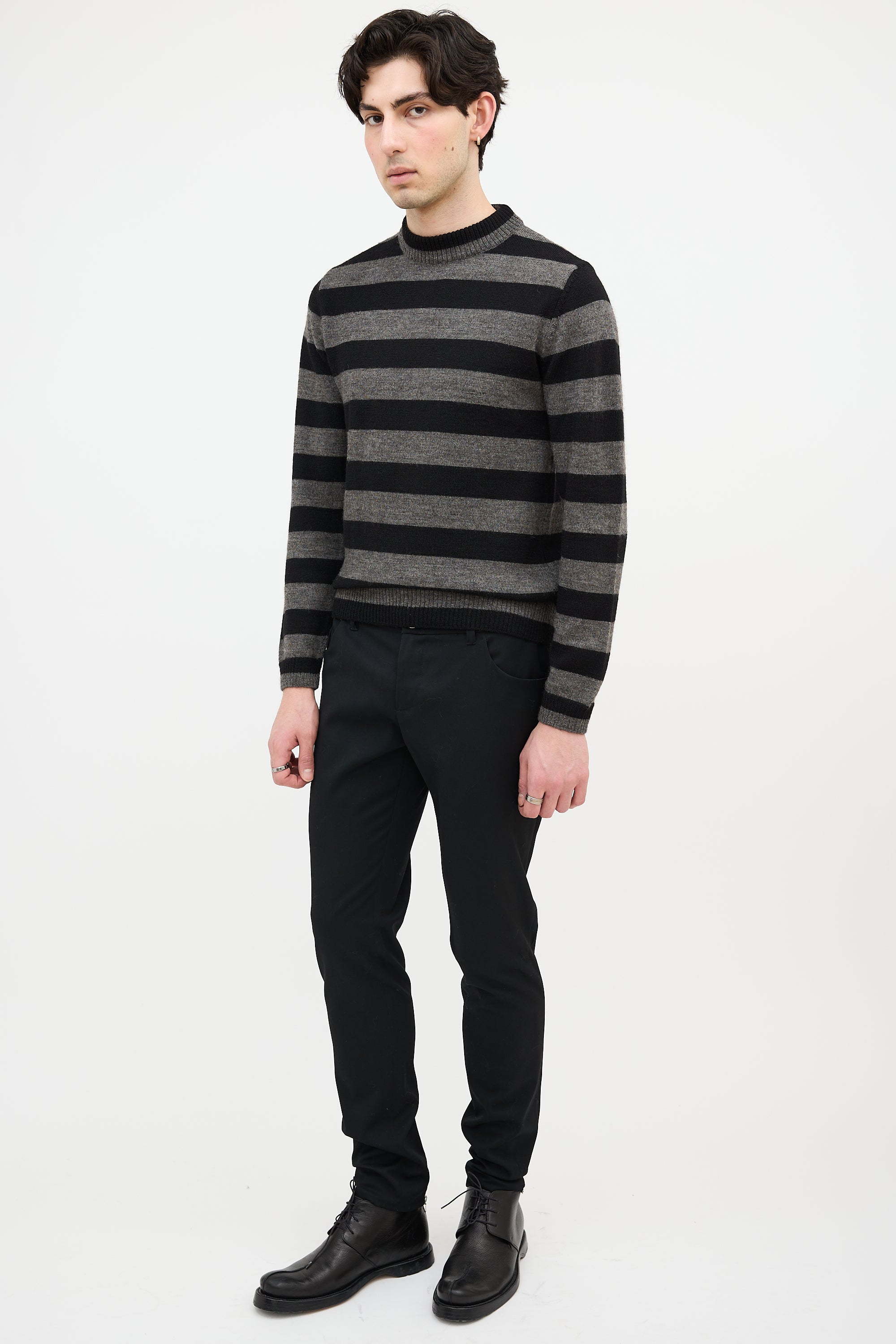 Prada Wool Zip Hem Pant
