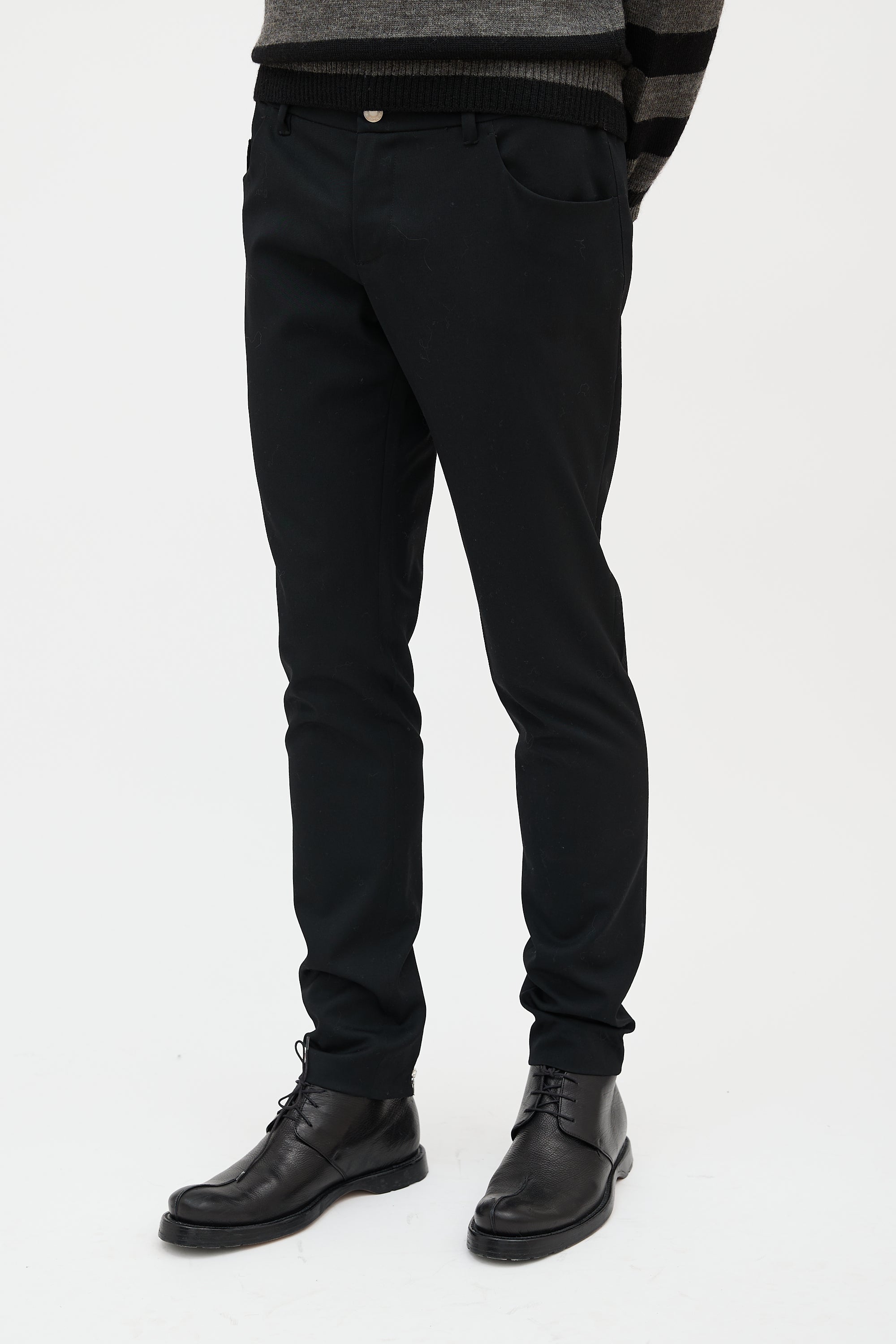 Prada Wool Zip Hem Pant