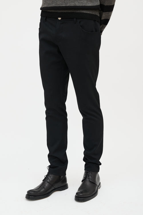 Prada Wool Zip Hem Pant