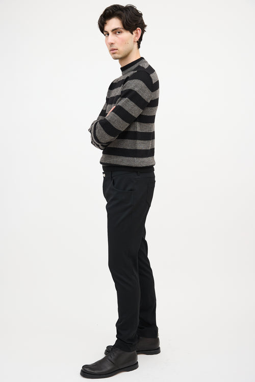 Prada Wool Zip Hem Pant