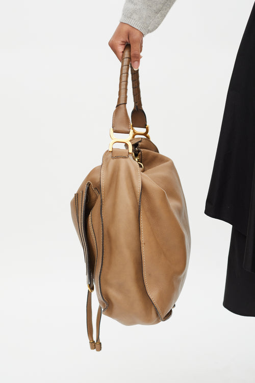 Chloé Brown Leather Marcie XL Tote Bag