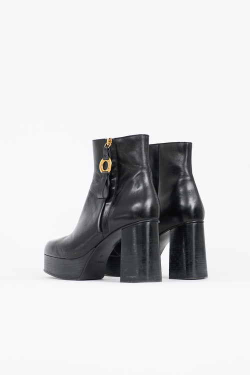 See by Chloé Leather Jenny Platform Boot