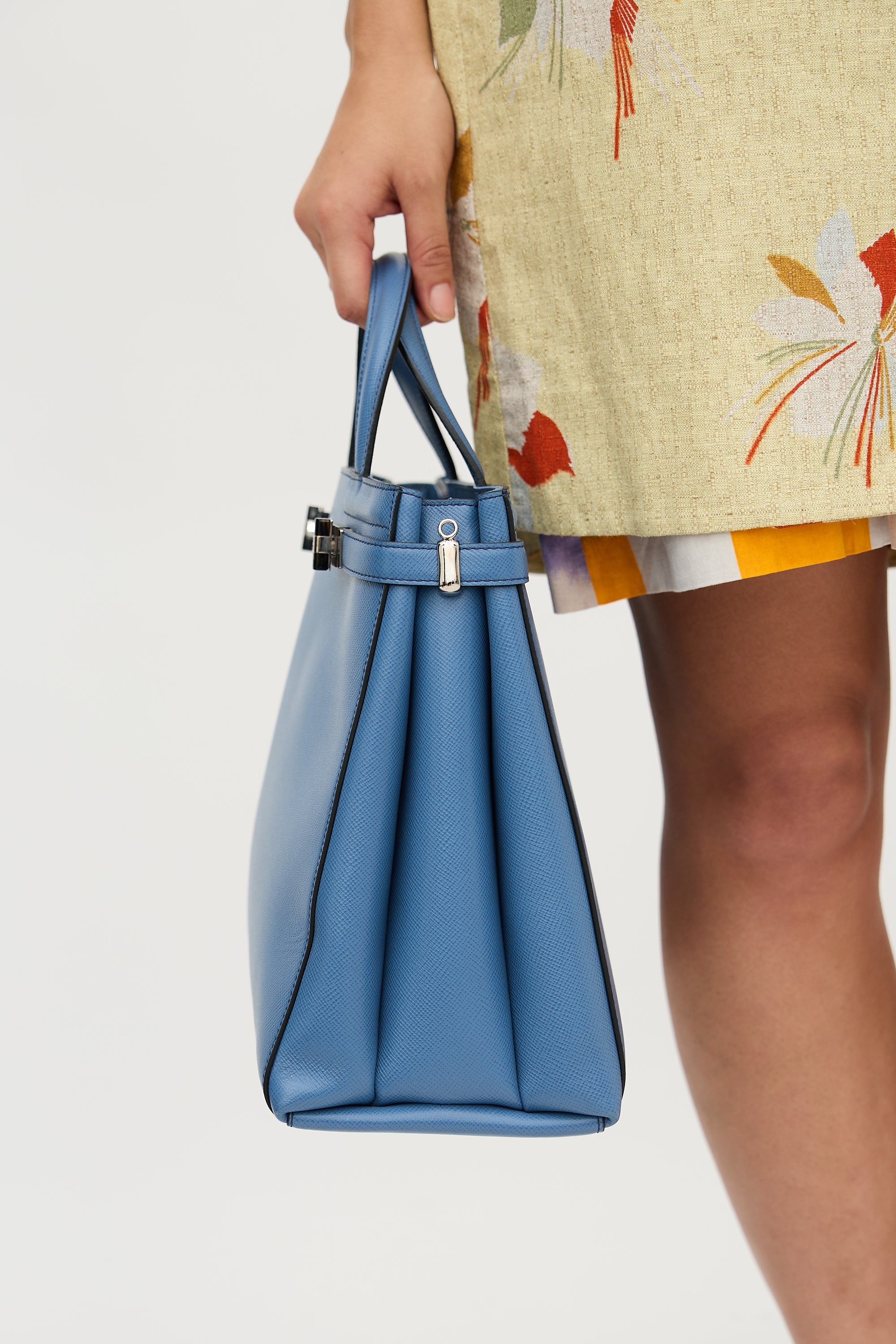 Serapian Leather Side Strap Bag