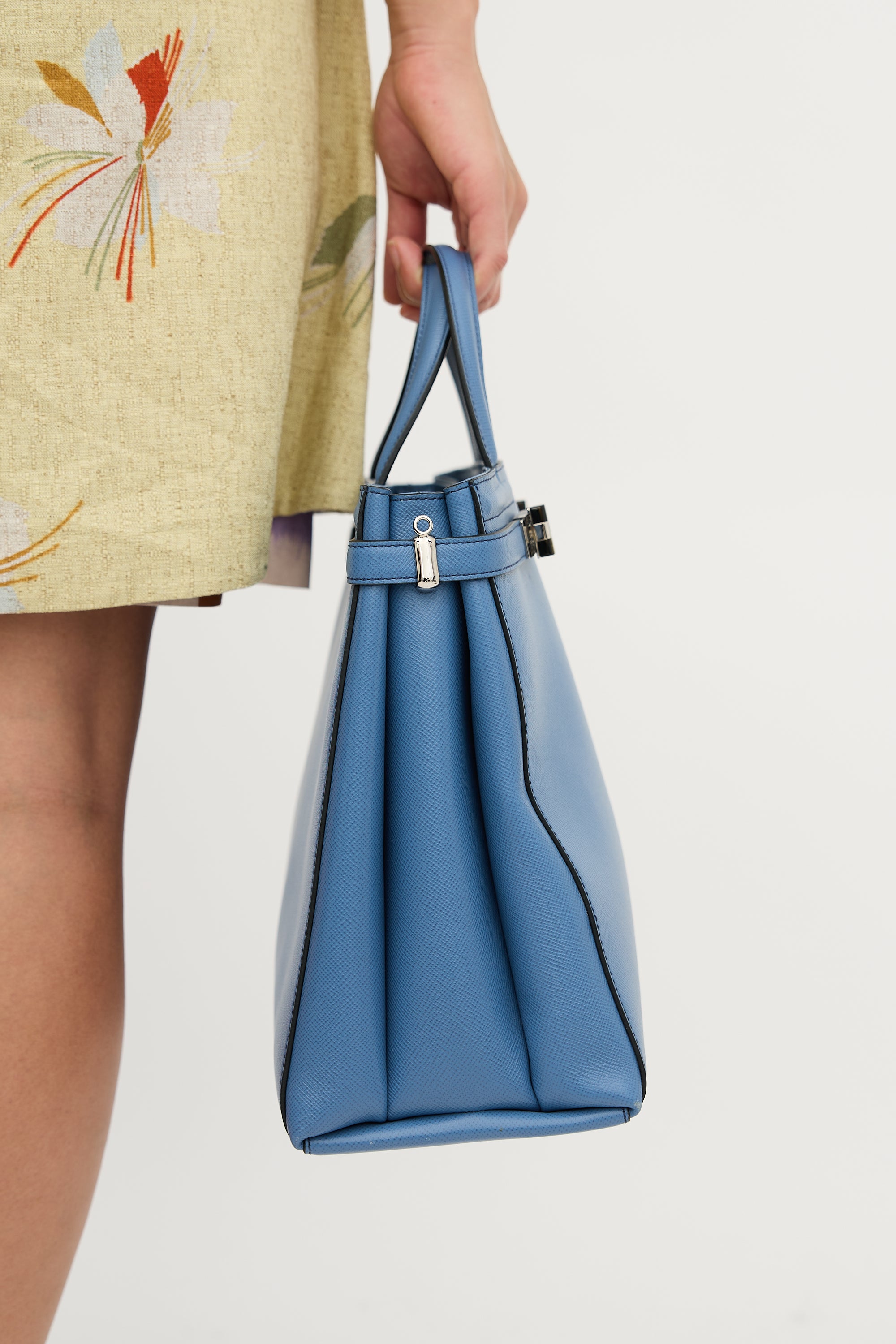 Serapian Leather Side Strap Bag