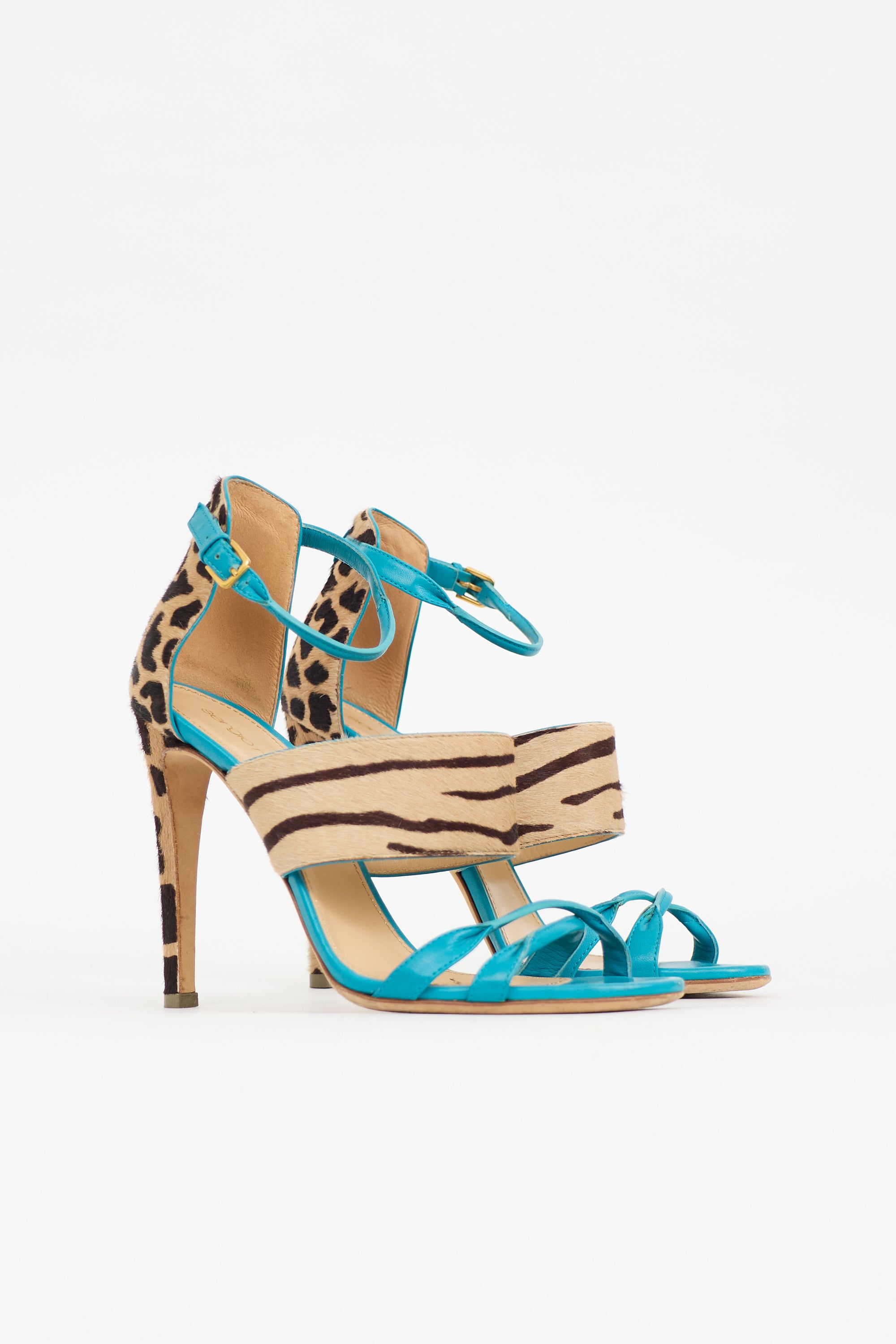 Sergio Rossi Textured Hair Donyale Heel