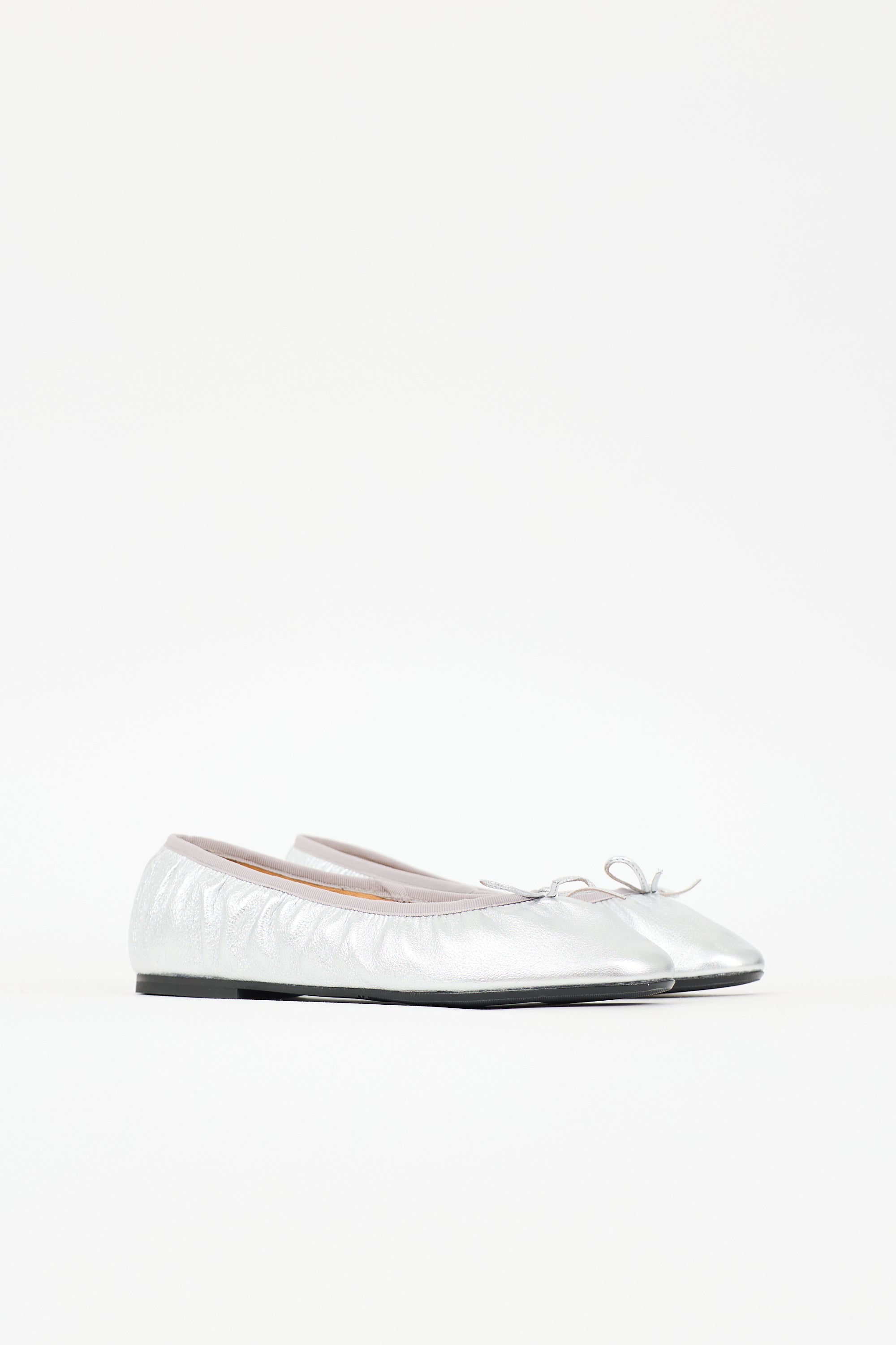 Sézane Leather Agathe Flat