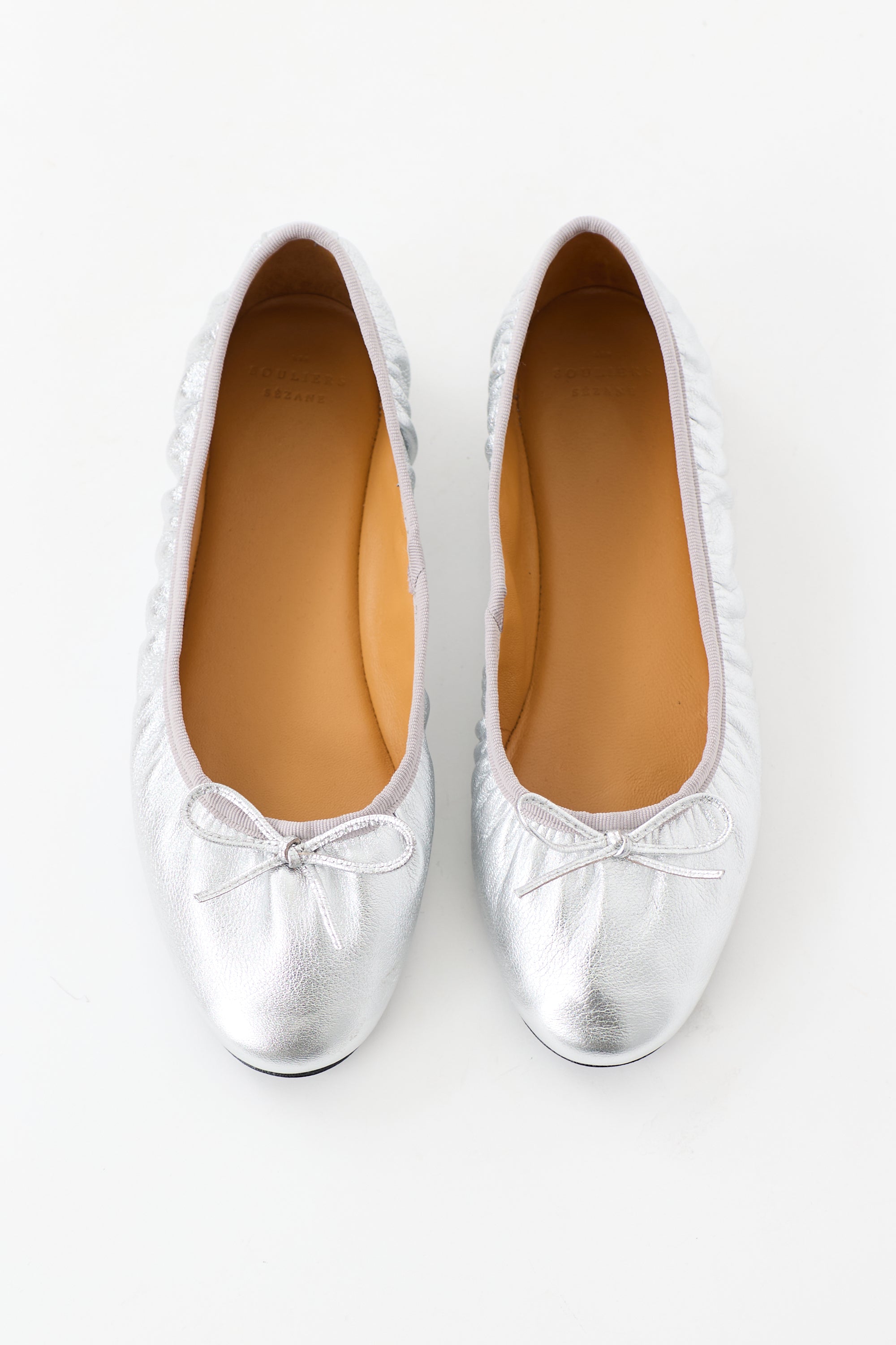 Sézane Leather Agathe Flat