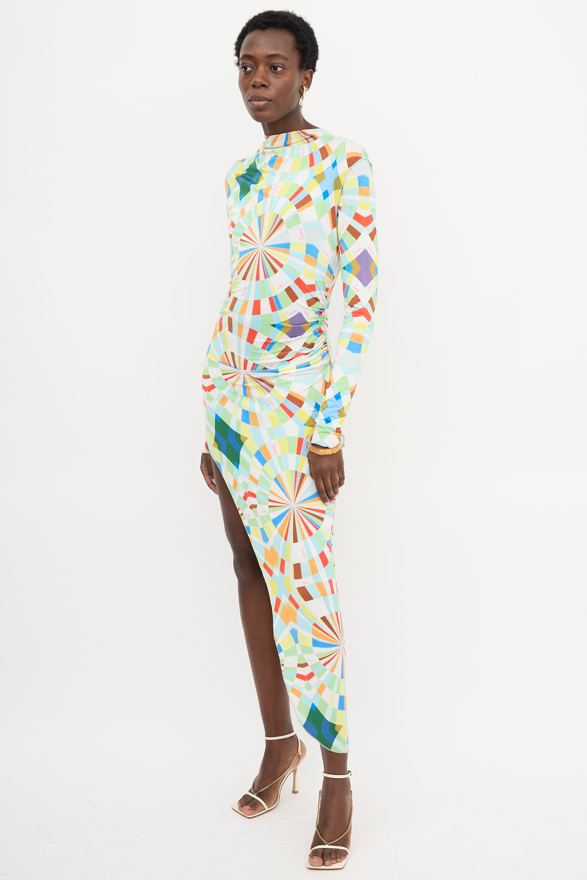Siedres Agnes Geometric Printed Dress