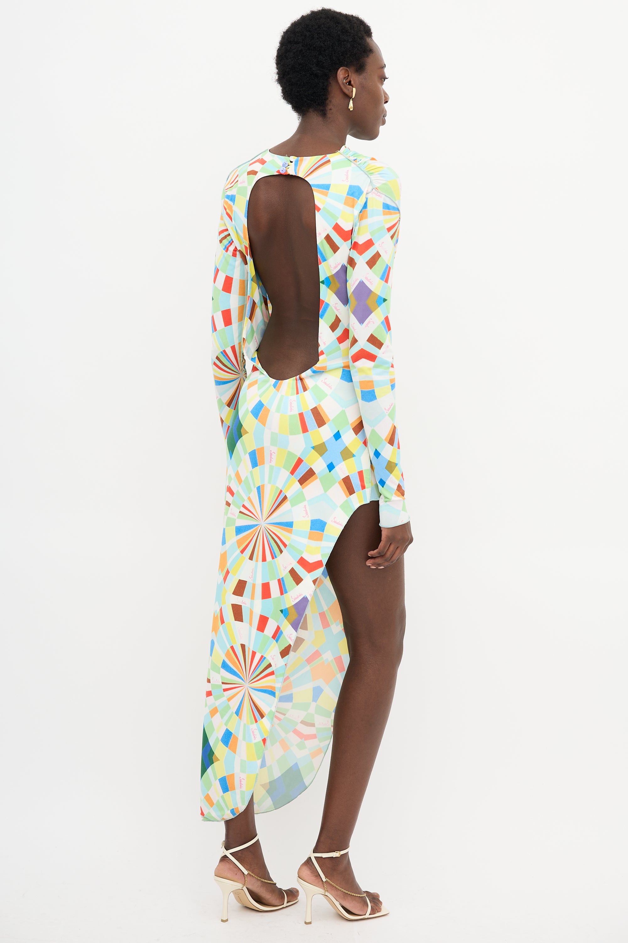Siedres Agnes Geometric Printed Dress