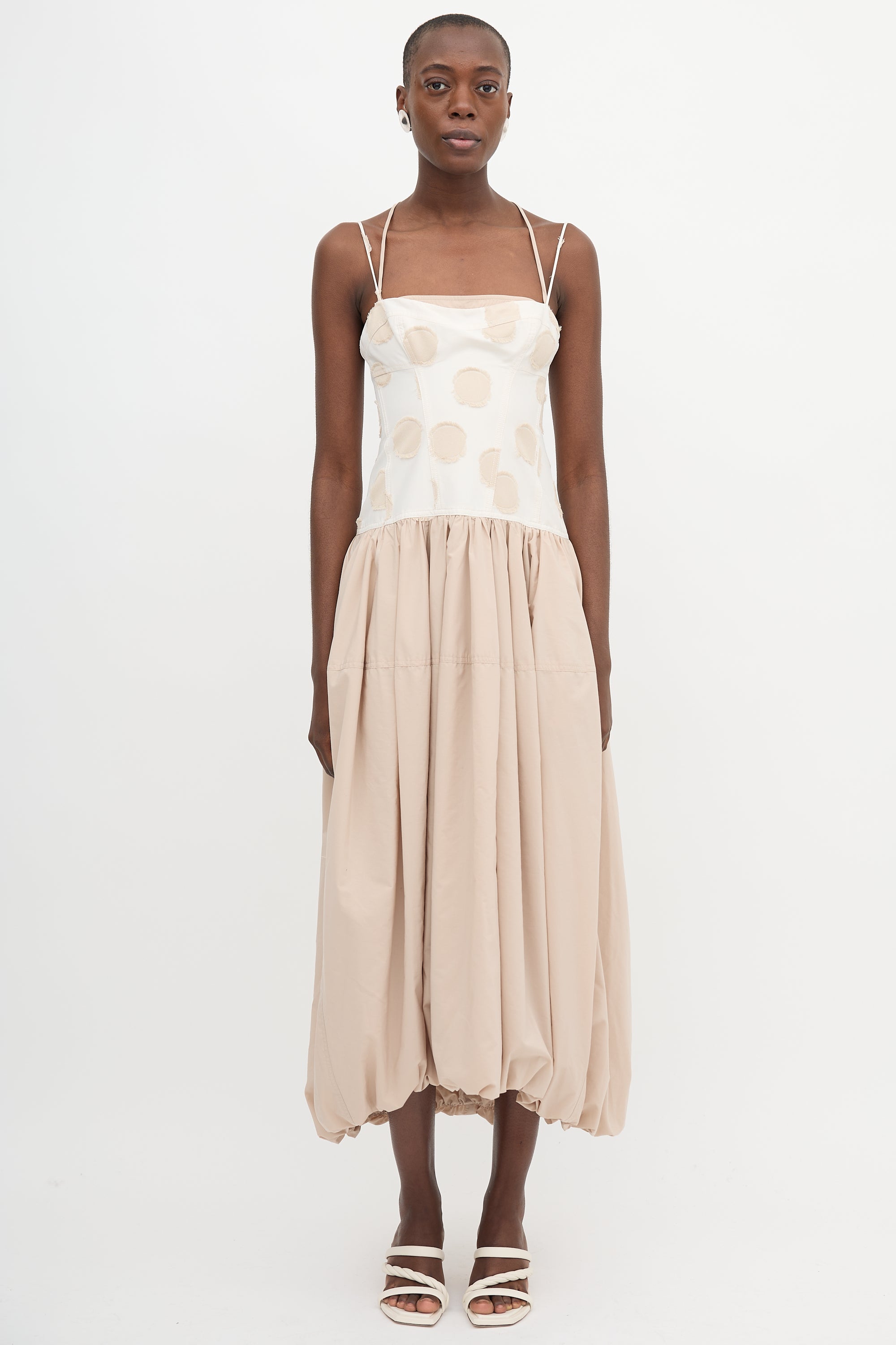 Simkhai Polka Dot Applique Dress