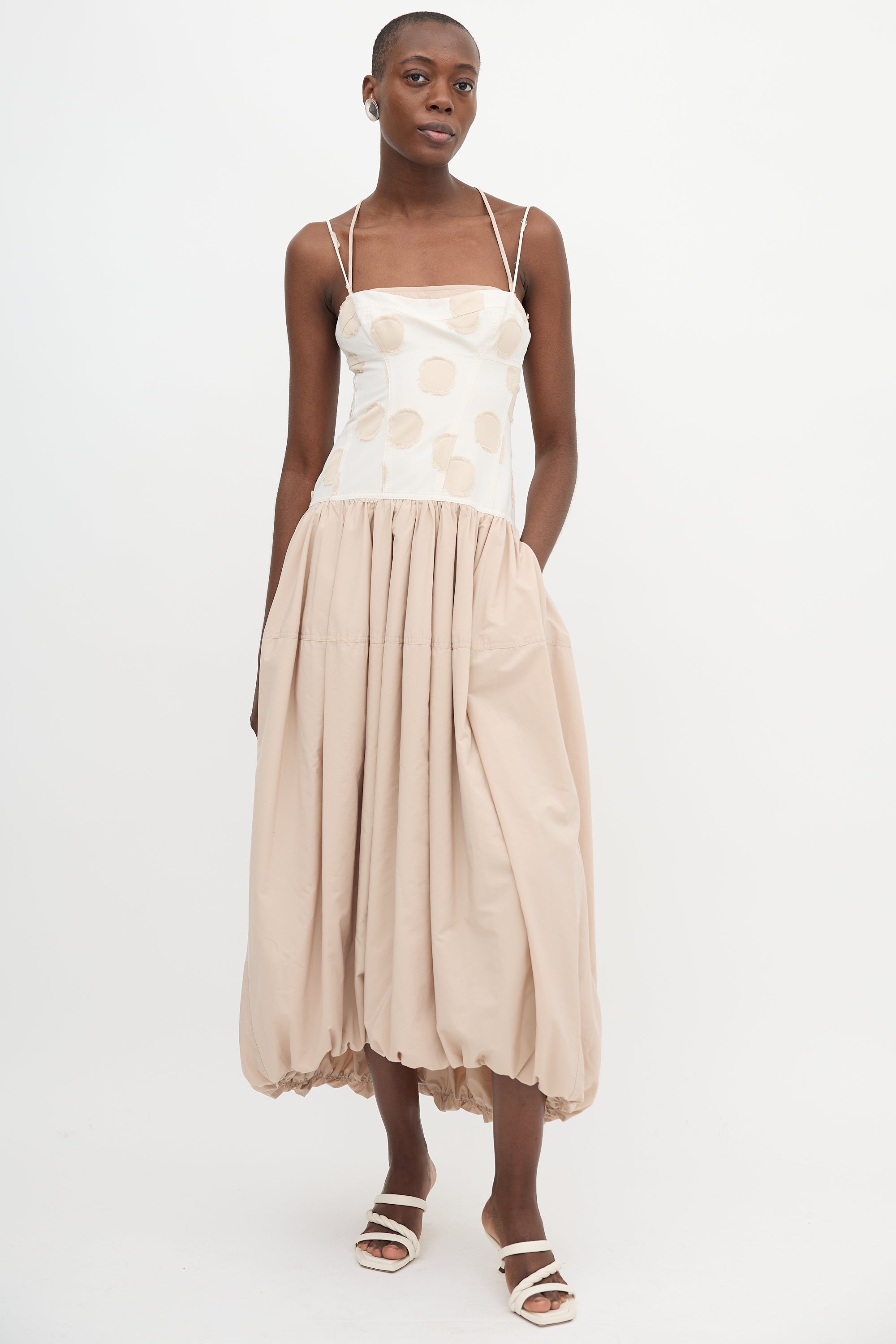 Simkhai Polka Dot Applique Dress