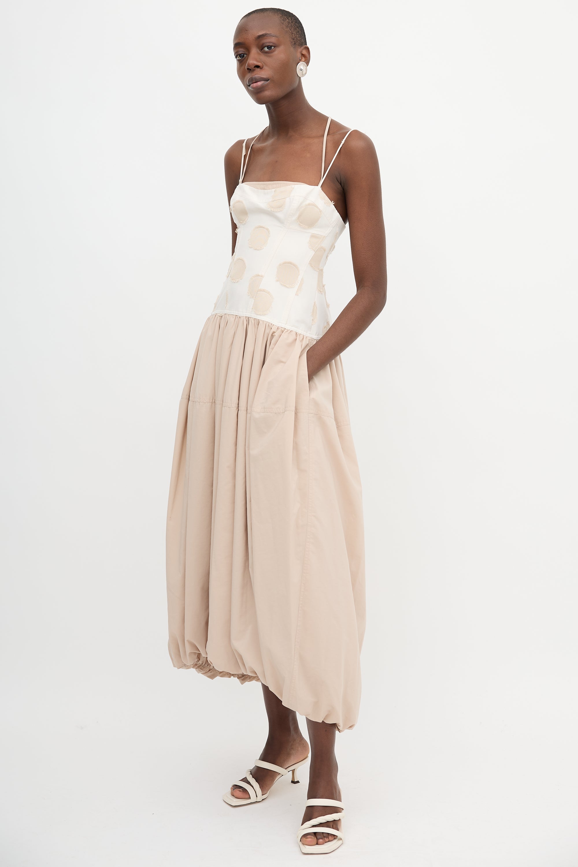 Simkhai Polka Dot Applique Dress