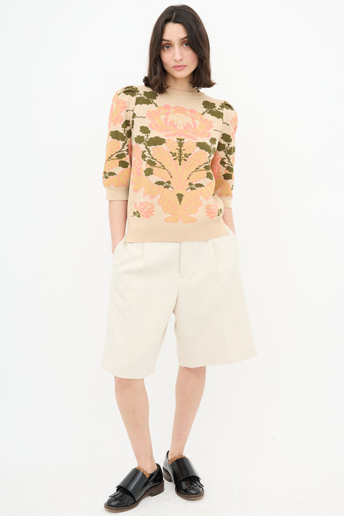 Simone Rocha Floral Jacquard Sweater