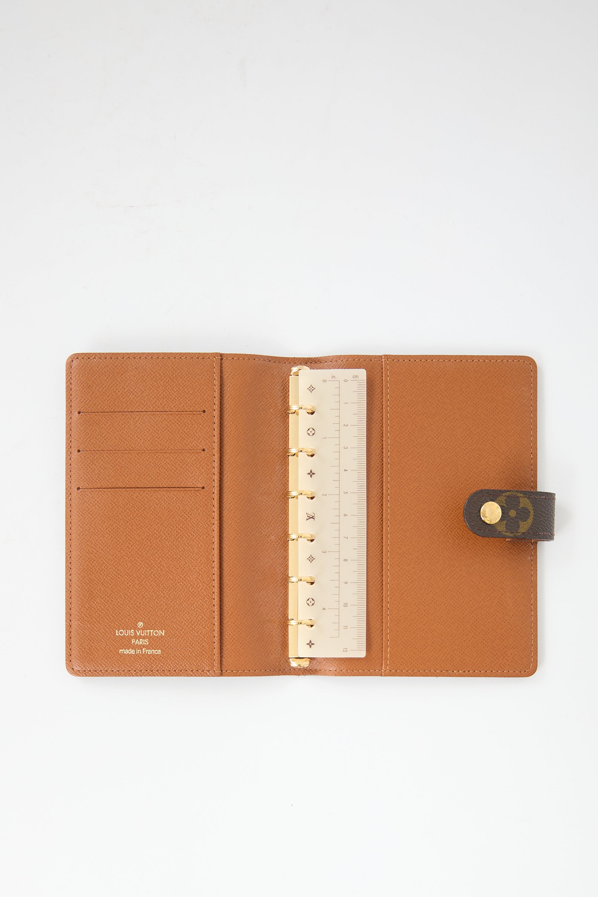Louis Vuitton Leather Monogram Trunks Small Ring Agenda