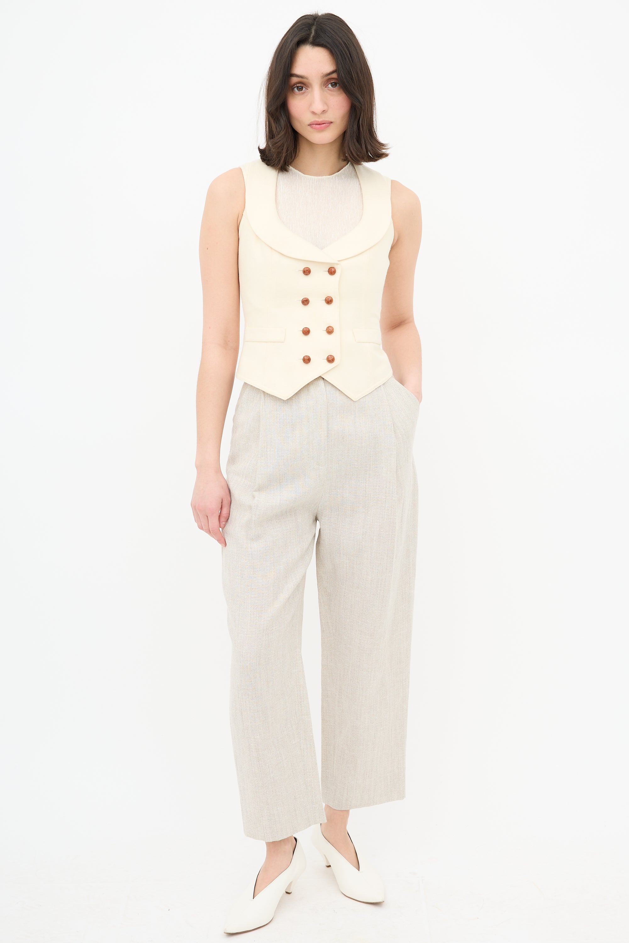 Smythe Wool Double Breasted Vest