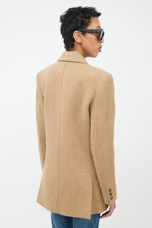 Smythe Herringbone Oversized DB Blazer