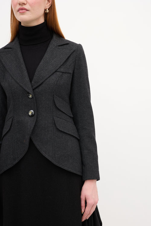 Smythe Herringbone Equestrian Blazer
