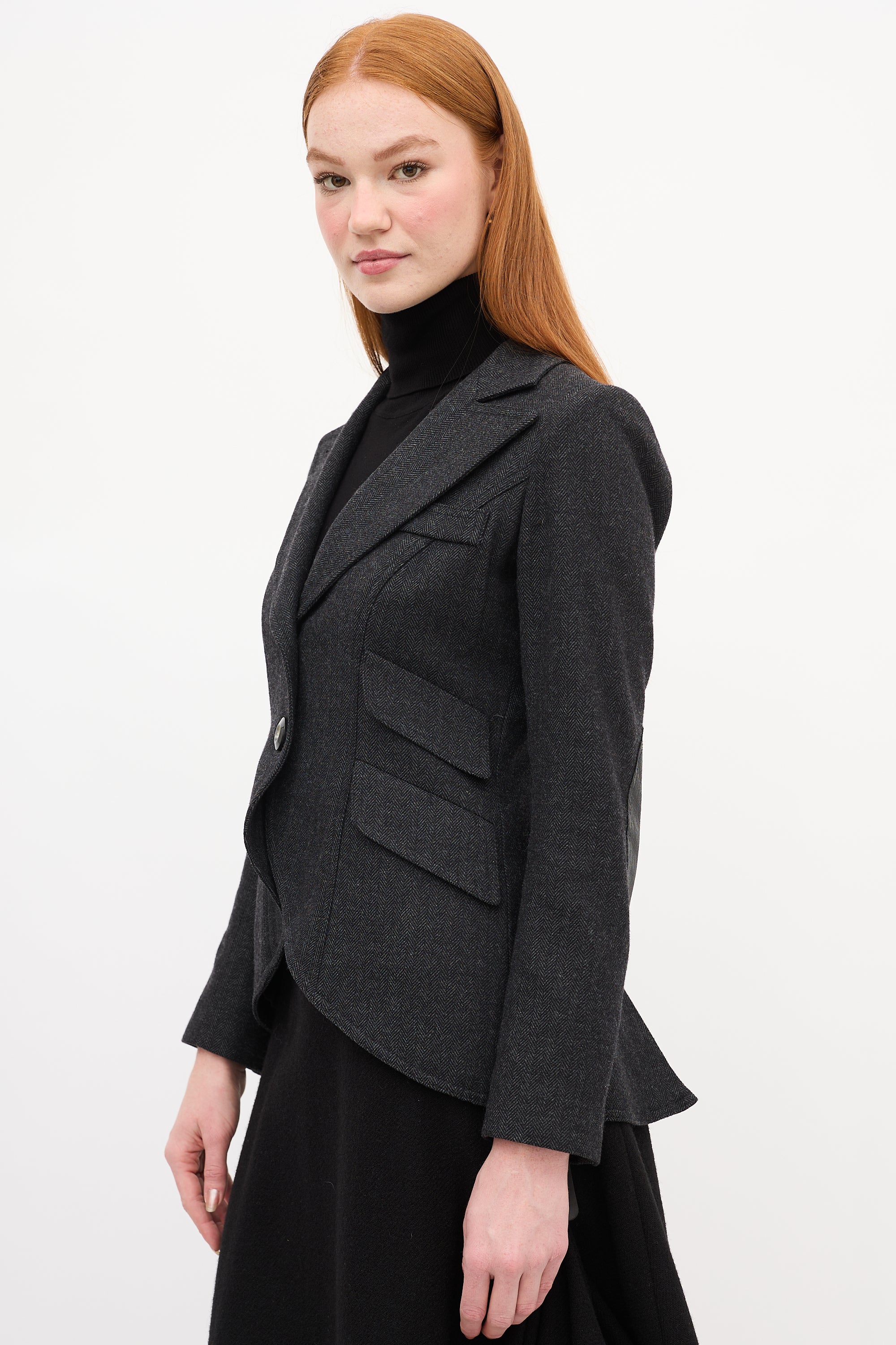 Smythe Herringbone Equestrian Blazer