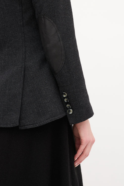 Smythe Herringbone Equestrian Blazer