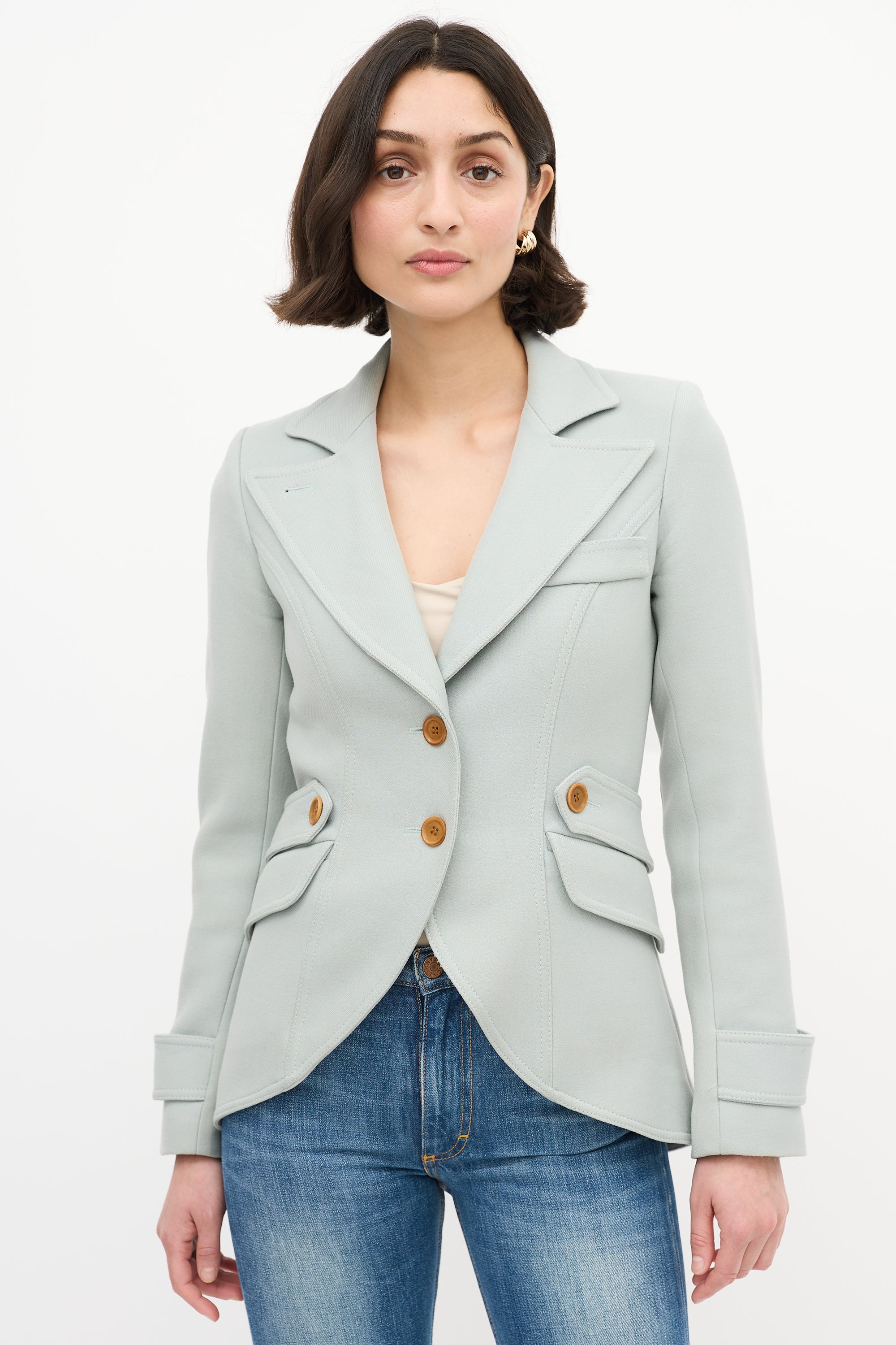 Smythe Wool Strap Blazer