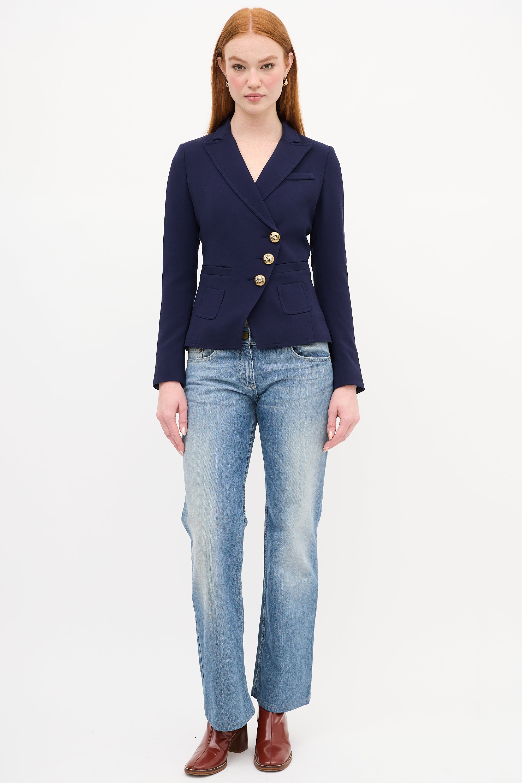 Smythe Asymmetrical Wrap Blazer