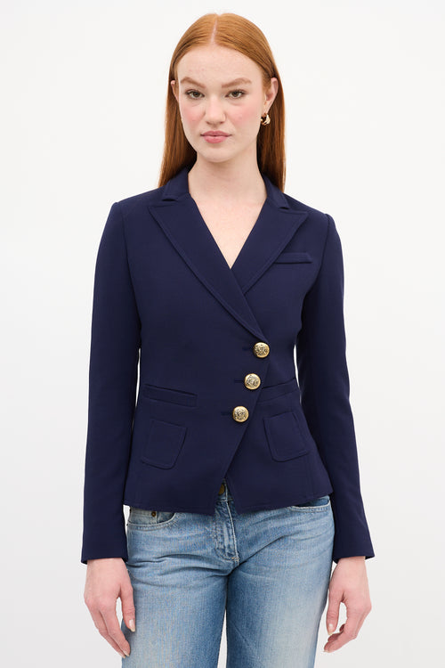 Smythe Asymmetrical Wrap Blazer