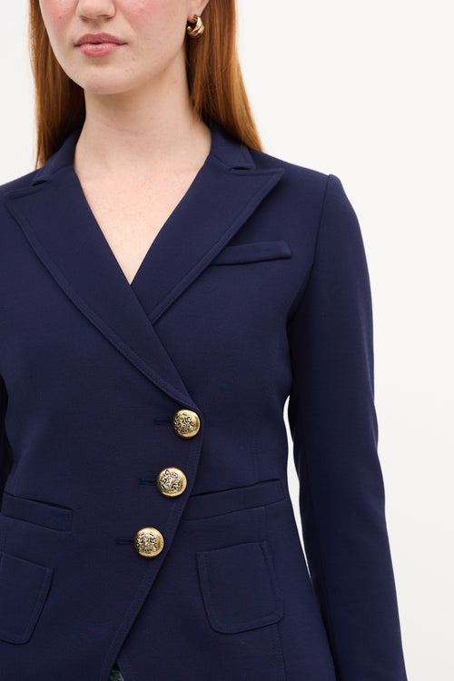 Smythe Asymmetrical Wrap Blazer