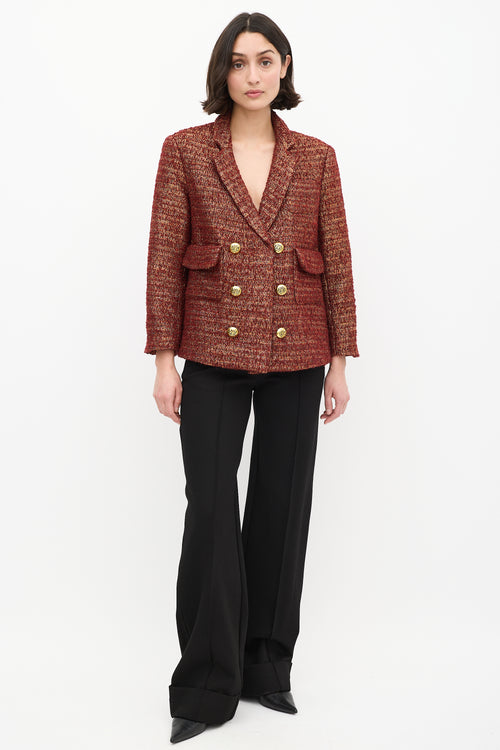 Smythe Tweed Double Breasted Blazer