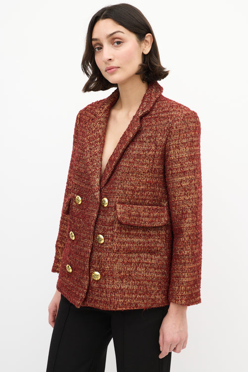 Smythe Tweed Double Breasted Blazer