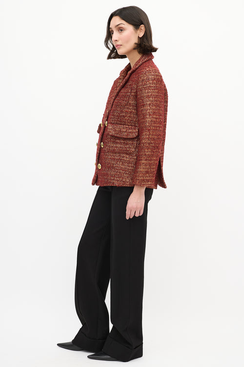 Smythe Tweed Double Breasted Blazer