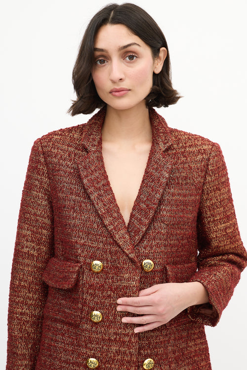 Smythe Tweed Double Breasted Blazer