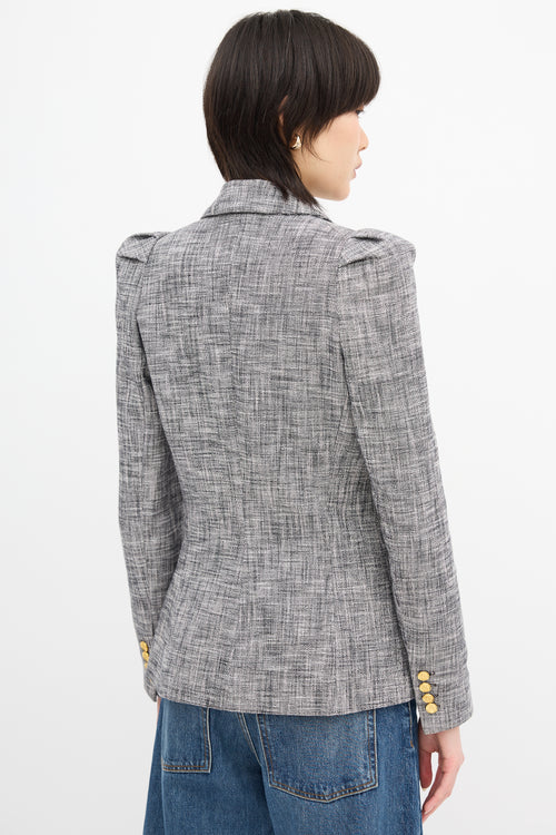 Smythe Crosshatch Box Pleat Blazer