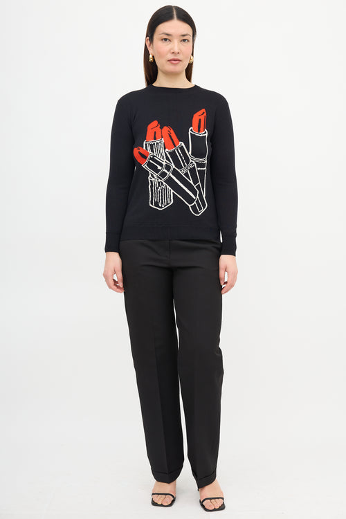 Stella McCartney Wool Lipstick Sweater