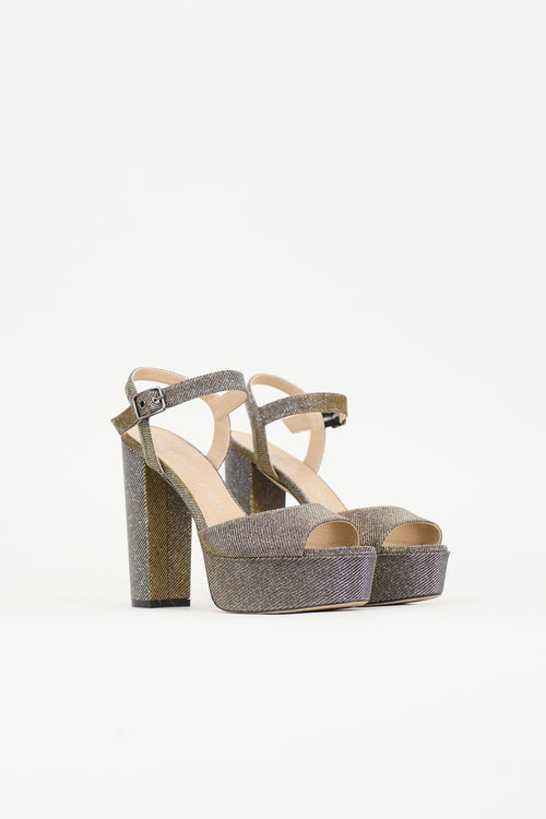 Stuart Weitzman Glitter Dayna II Heel