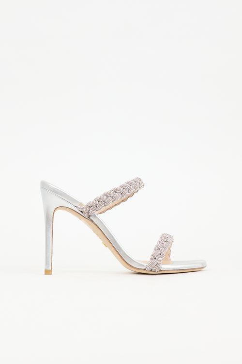 Stuart Weitzman Crystal Addison Sandal
