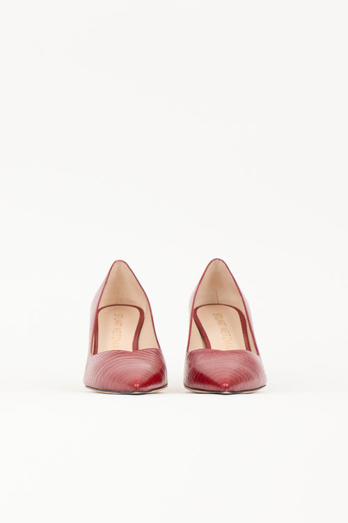 Stuart Weitzman Leather Laney Pump