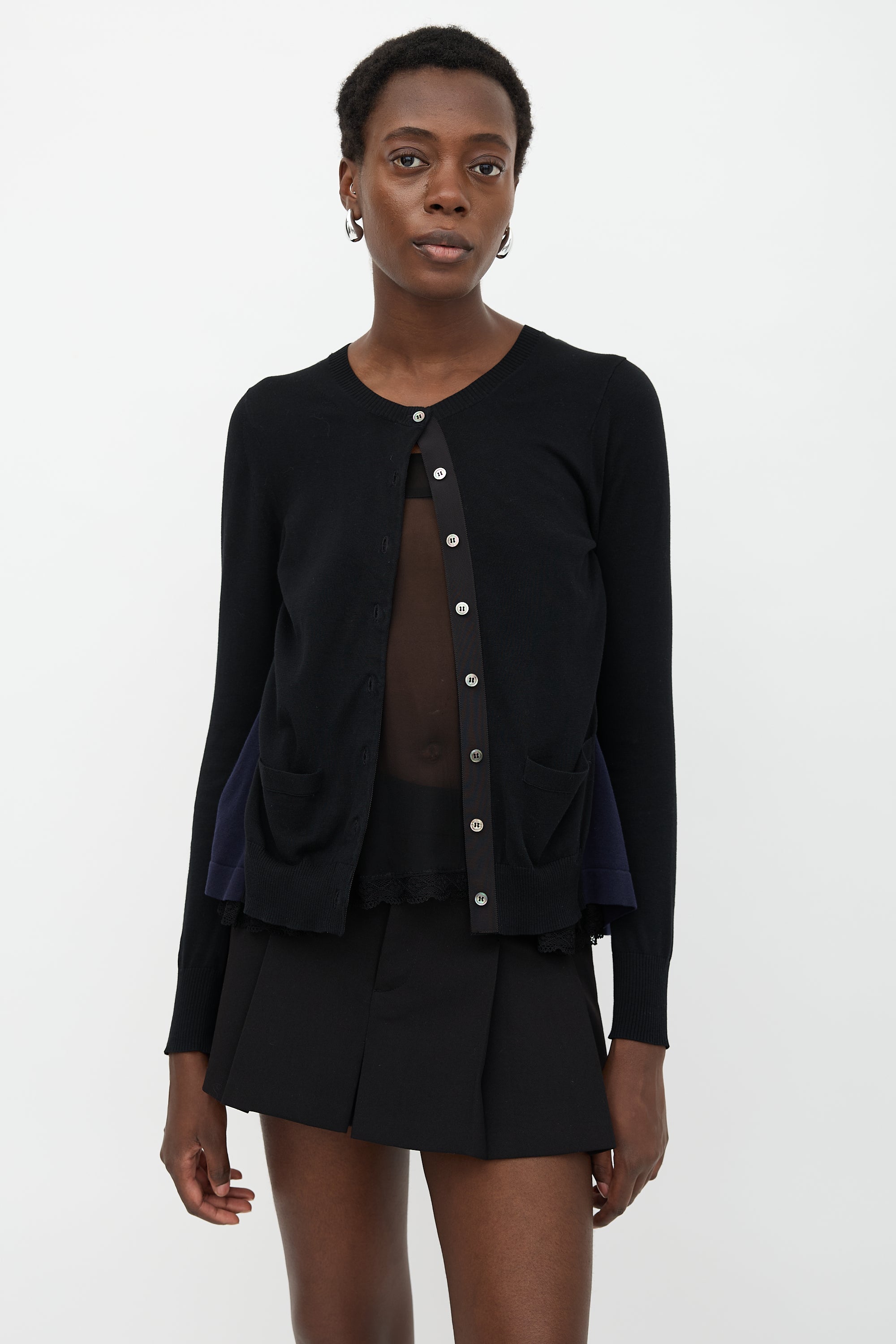 Sacai Colour Block Cardigan