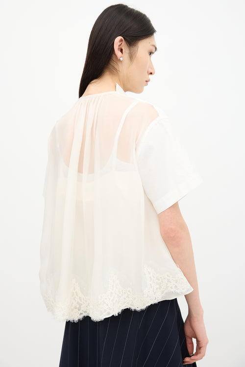 Sacai Silk Back Shirt