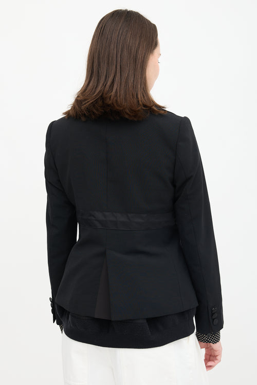 Sacai Wool & Nylon Layered Jacket