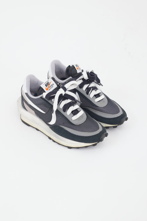 Sacai X Nike Black & Grey LD Waffle Sneaker