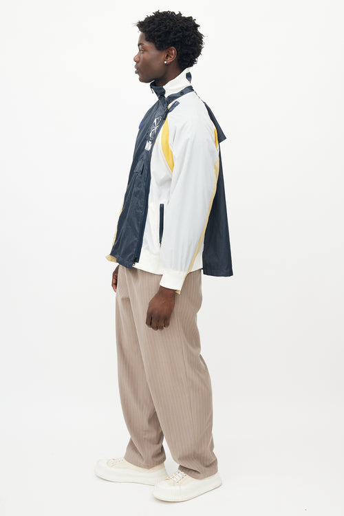 Sacai X Nike Blue & Multicolour Deconstructed Jacket