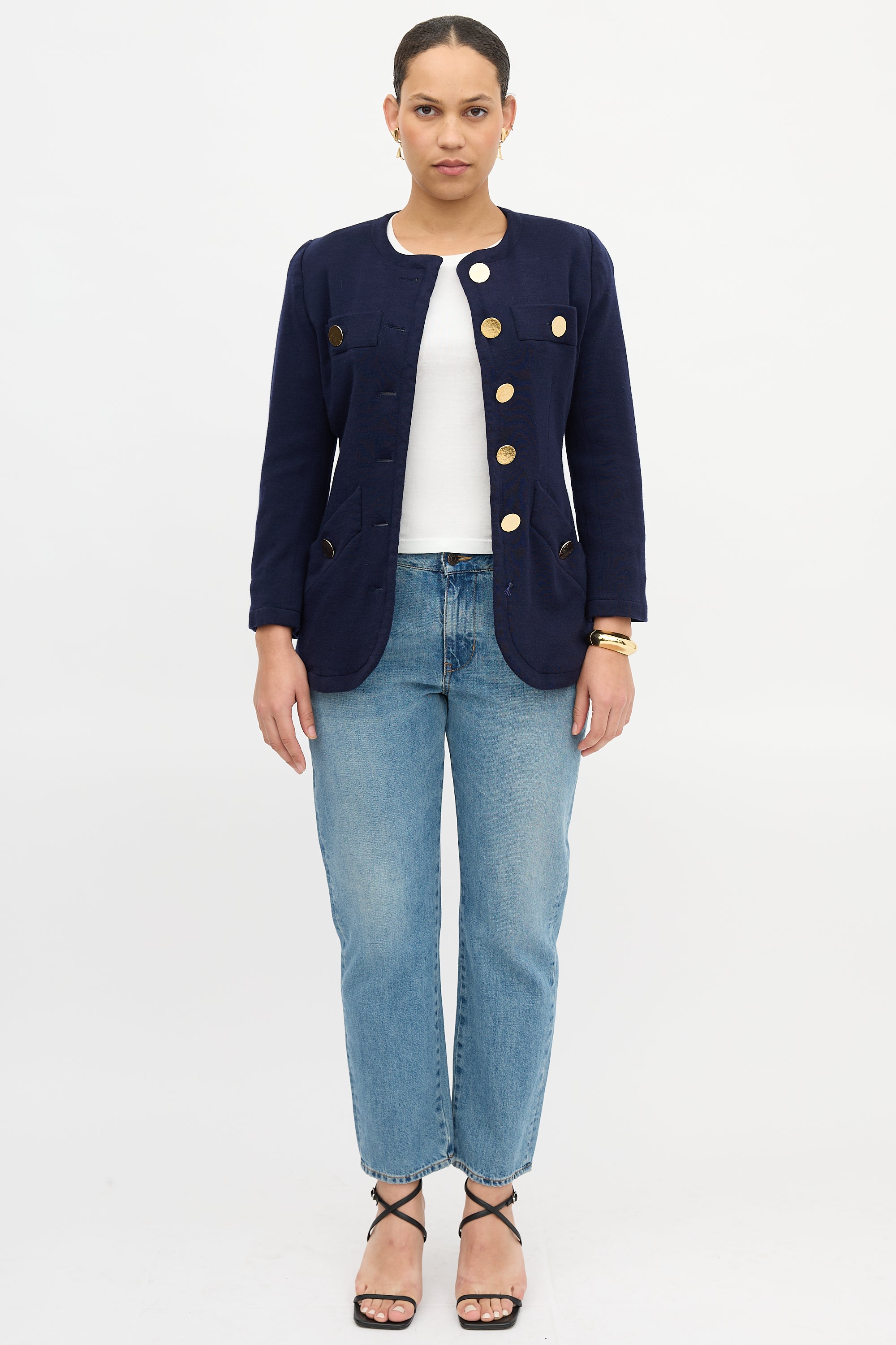 Saint Laurent 1990s Jersey Jacket