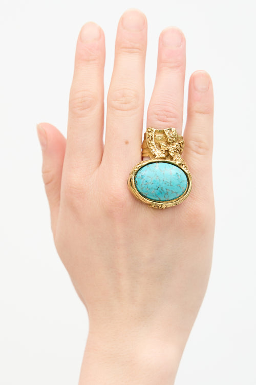 Saint Laurent Arty Statement Ring