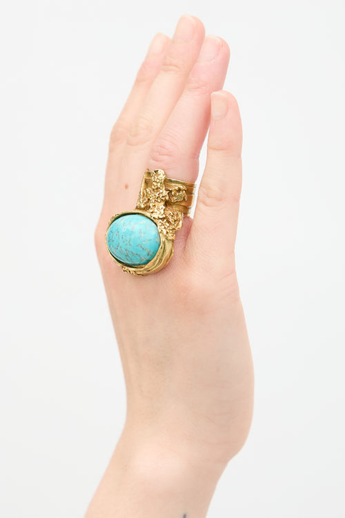Saint Laurent Arty Statement Ring